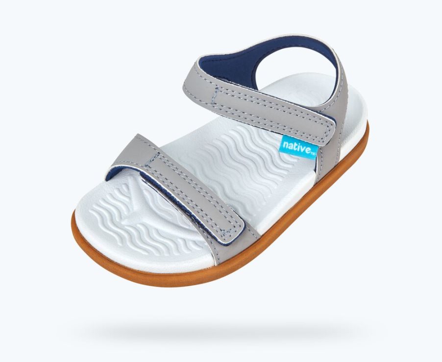 Native Charley Sandalen Jungen Grau | EXW3U8F17