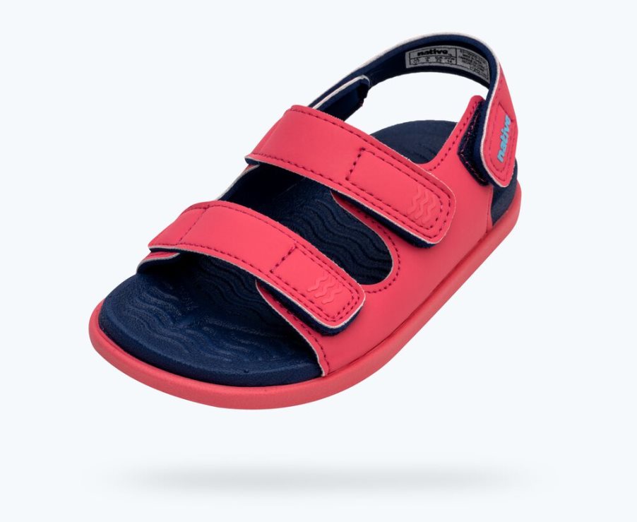 Native Frankie Sugarlite Sandalen Jungen Rot | ZALCW82C9