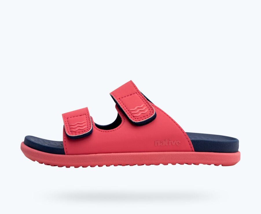 Native Frankie Sugarlite Sandalen Jungen Rot | ZJQMT9827