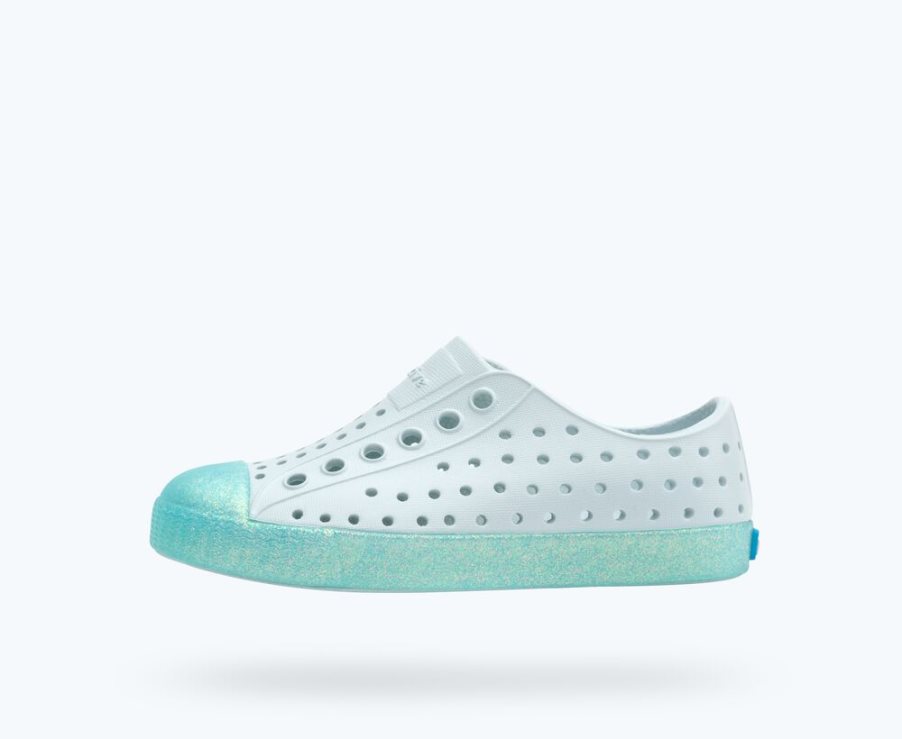 Native Jefferson Bling Schuhe Jungen Blau Grau | LGEIJ8F71