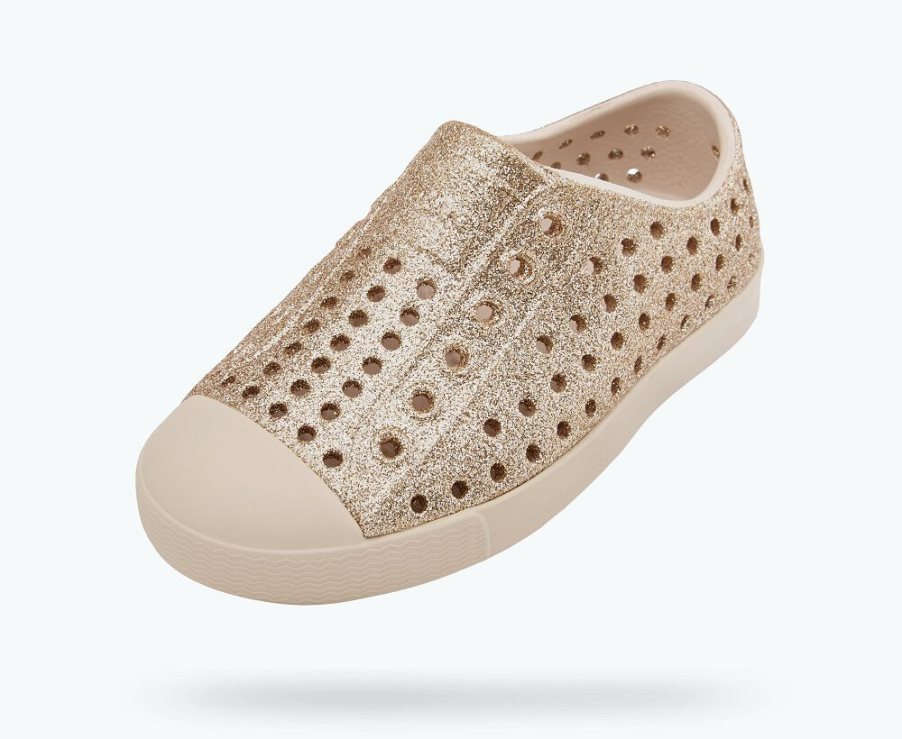 Native Jefferson Bling Schuhe Jungen Gold | YTM1KC1F2