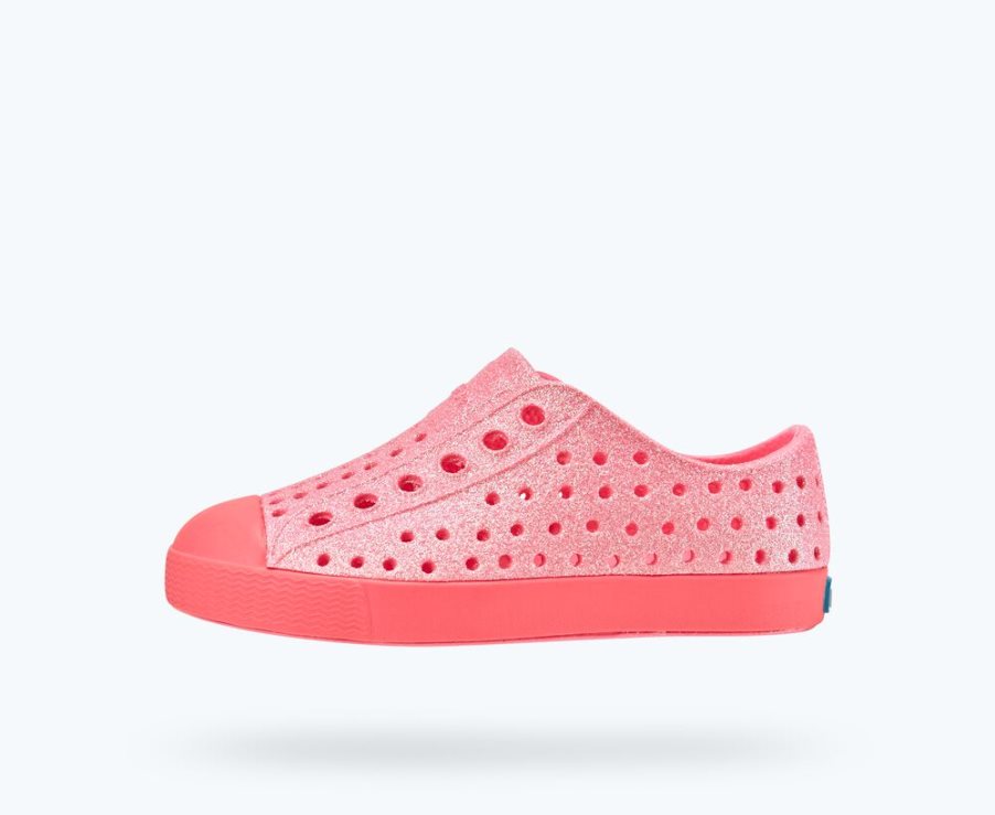 Native Jefferson Bling Schuhe Jungen Rosa | ILUHA4307