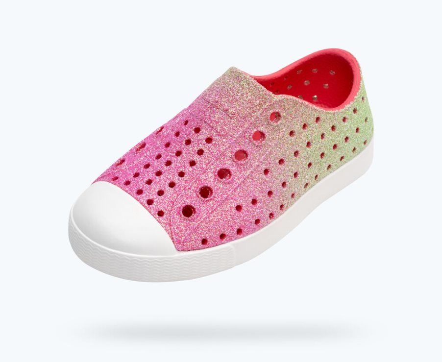 Native Jefferson Bling Schuhe Jungen Rosa | OCEG2374C