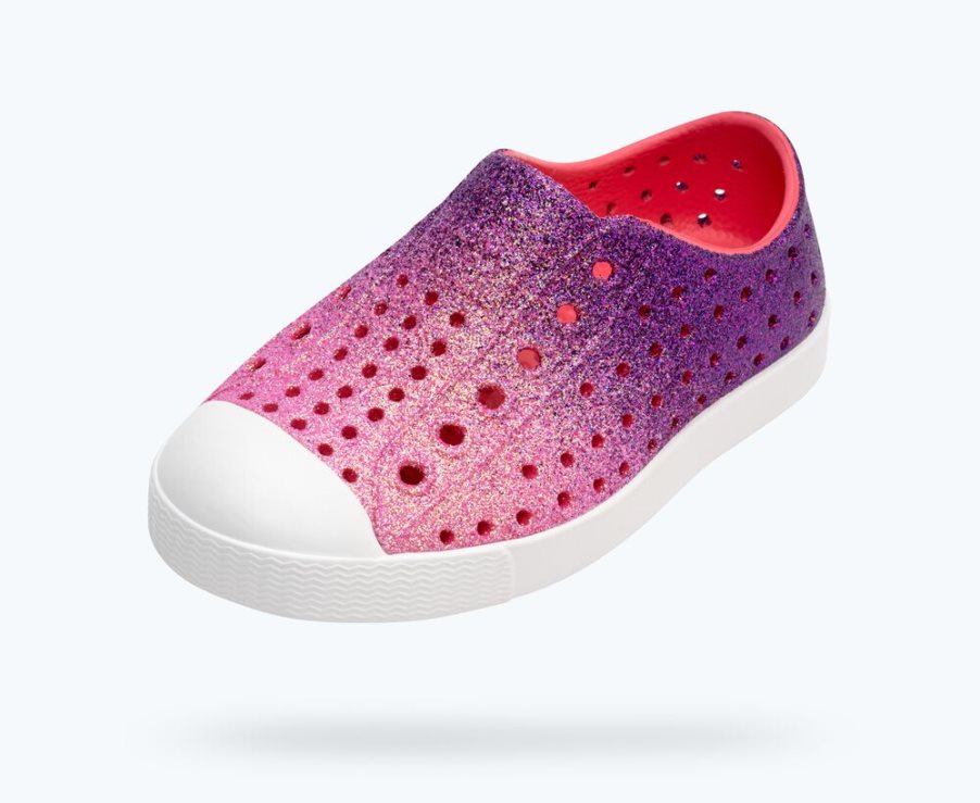 Native Jefferson Bling Schuhe Mädchen Lila Rosa | GPJEZ7213