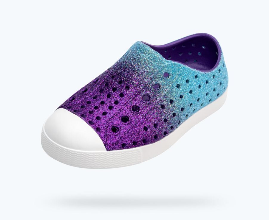 Native Jefferson Bling Schuhe Mädchen Lila Blau | YCPQGC943