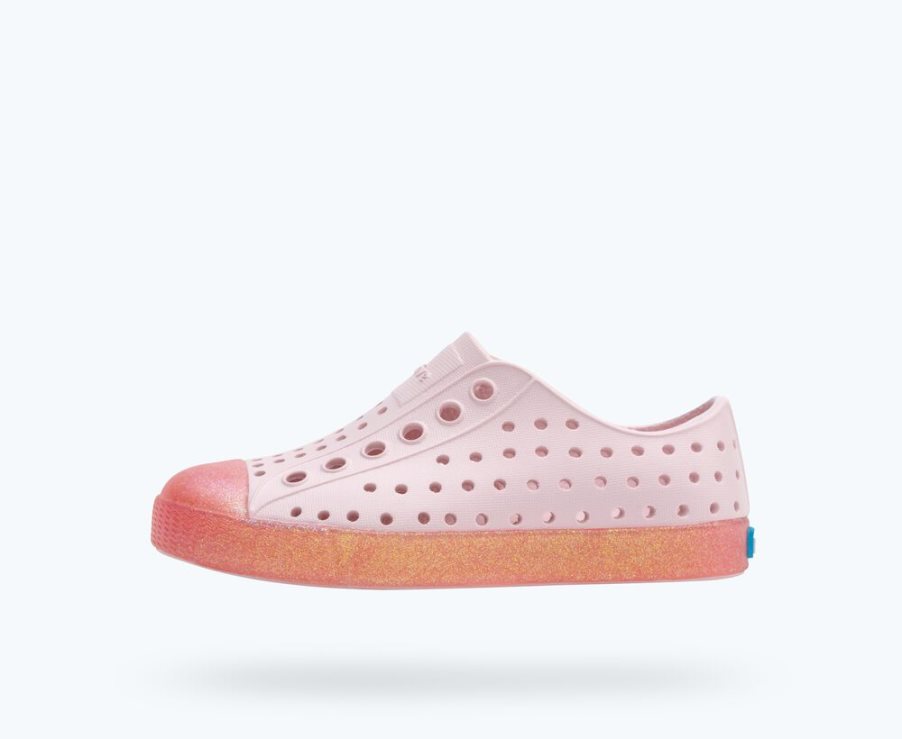 Native Jefferson Bling Schuhe Mädchen Rosa | 1ZXWLF098