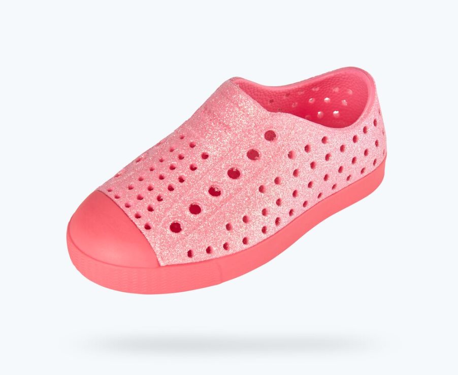 Native Jefferson Bling Schuhe Mädchen Rosa | DIK3R8301