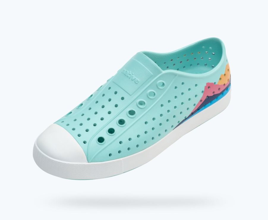 Native Jefferson Block Schuhe Damen Blau | K2ZJG981C