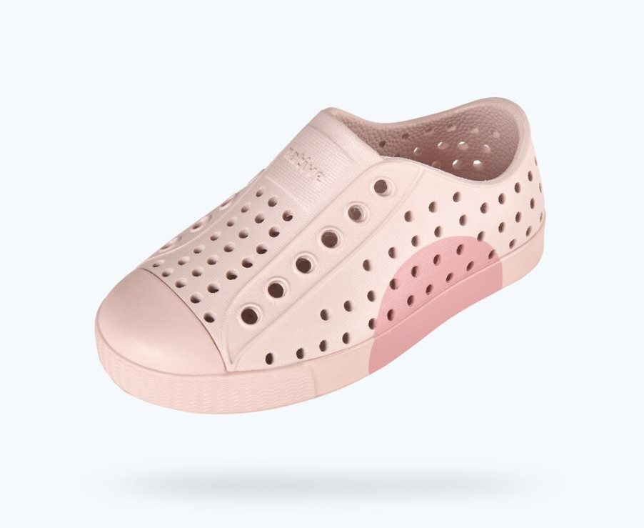 Native Jefferson Block Schuhe Mädchen Rosa | 1RNEO731F