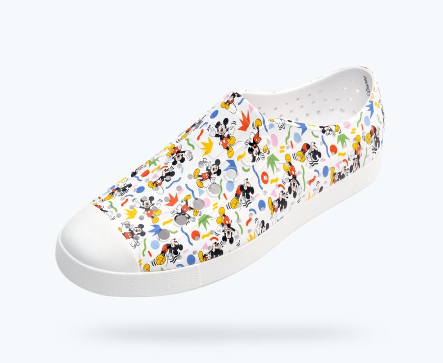 Native Jefferson Disney Print Schuhe Damen Mehrfarbig | YWFX38C13