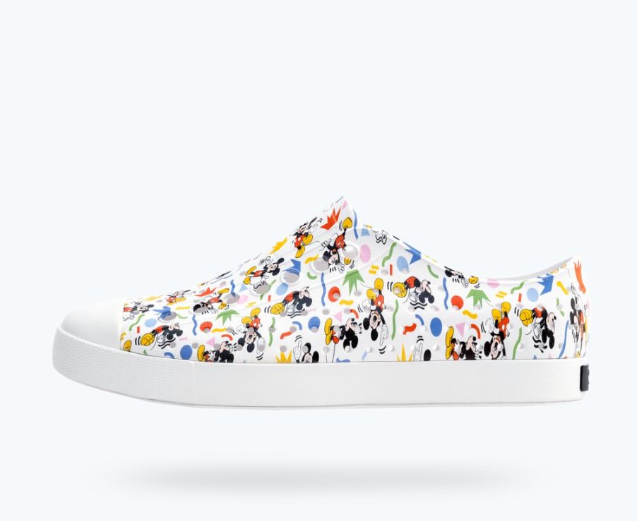 Native Jefferson Disney Print Schuhe Damen Mehrfarbig | YWFX38C13