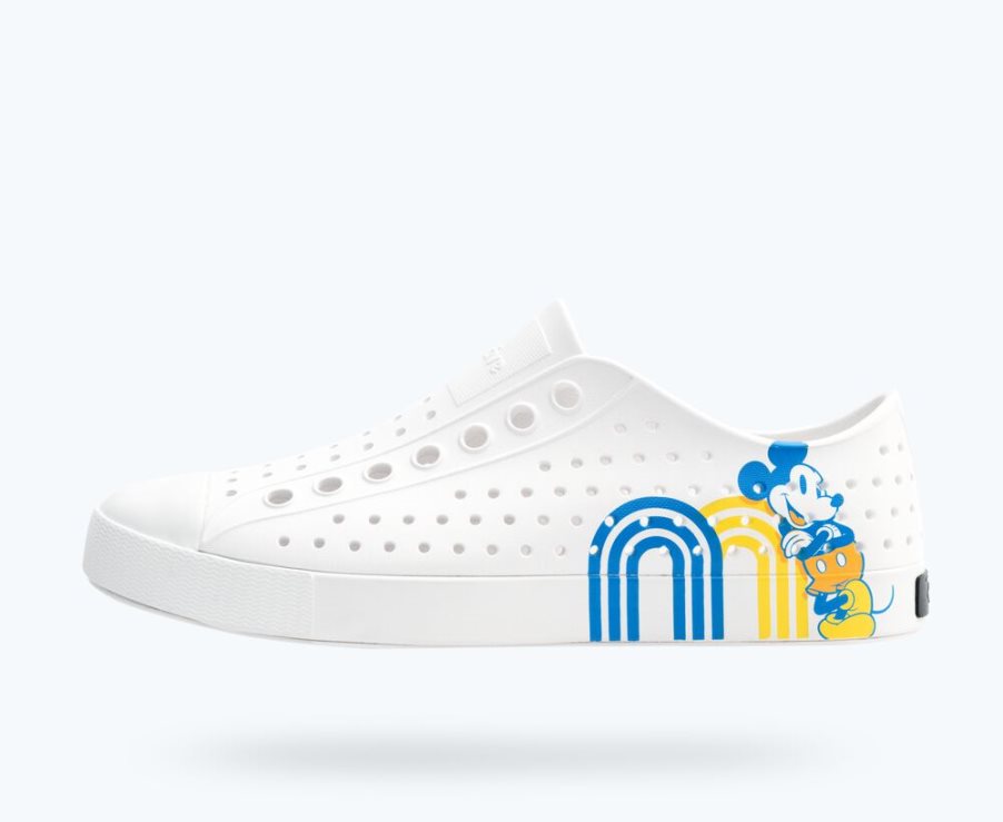 Native Jefferson Disney Print Schuhe Herren Weiß | DI2NC189F