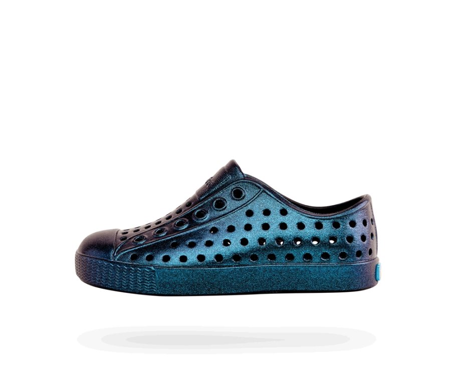 Native Jefferson Iridescent Schuhe Jungen Navy | FNJ1R784F