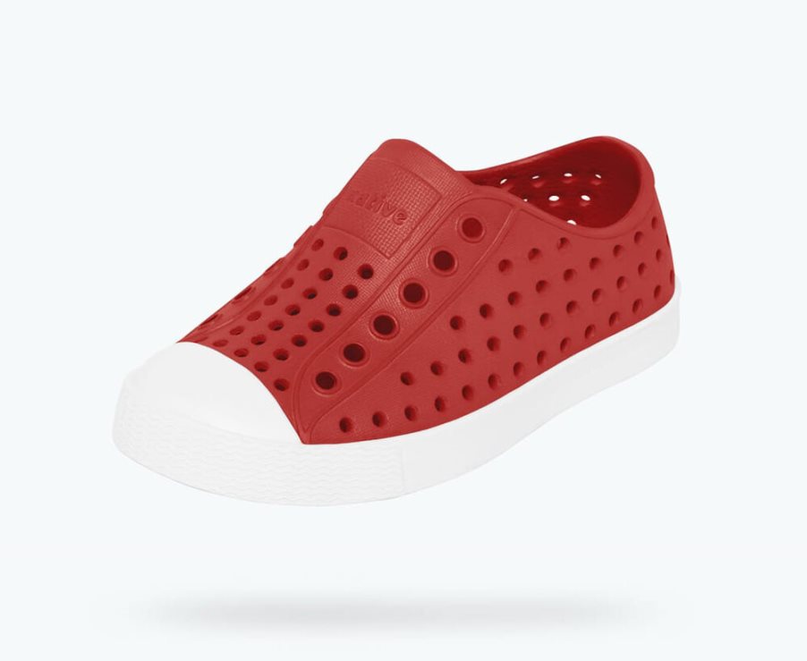 Native Jefferson Schuhe Jungen Rot | KQMHG7824