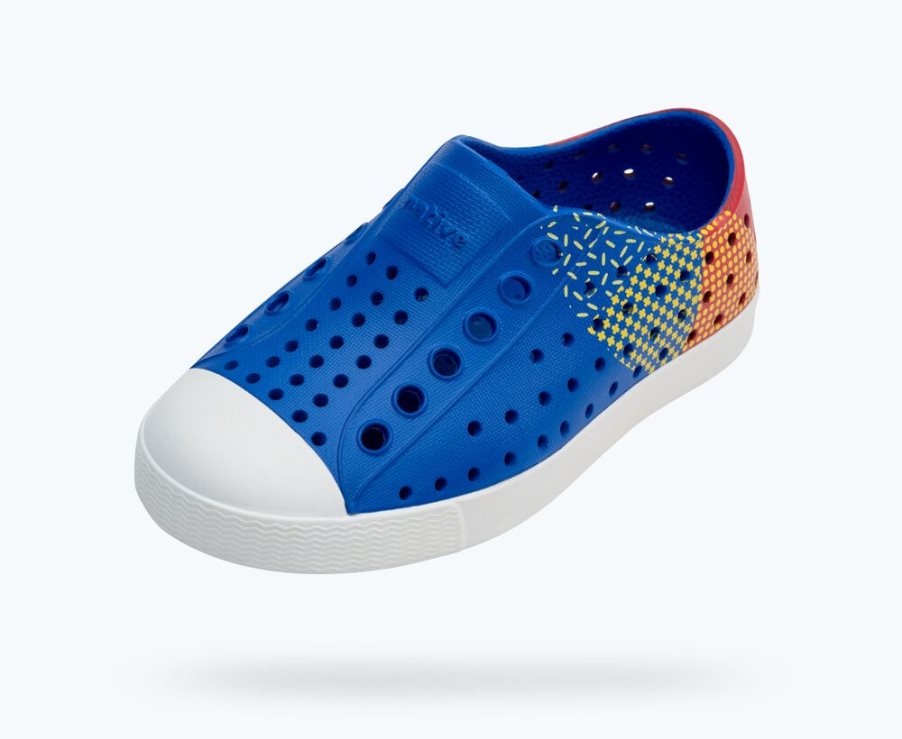 Native Jefferson Sugarlite Block Schuhe Mädchen Blau | JROKI302F