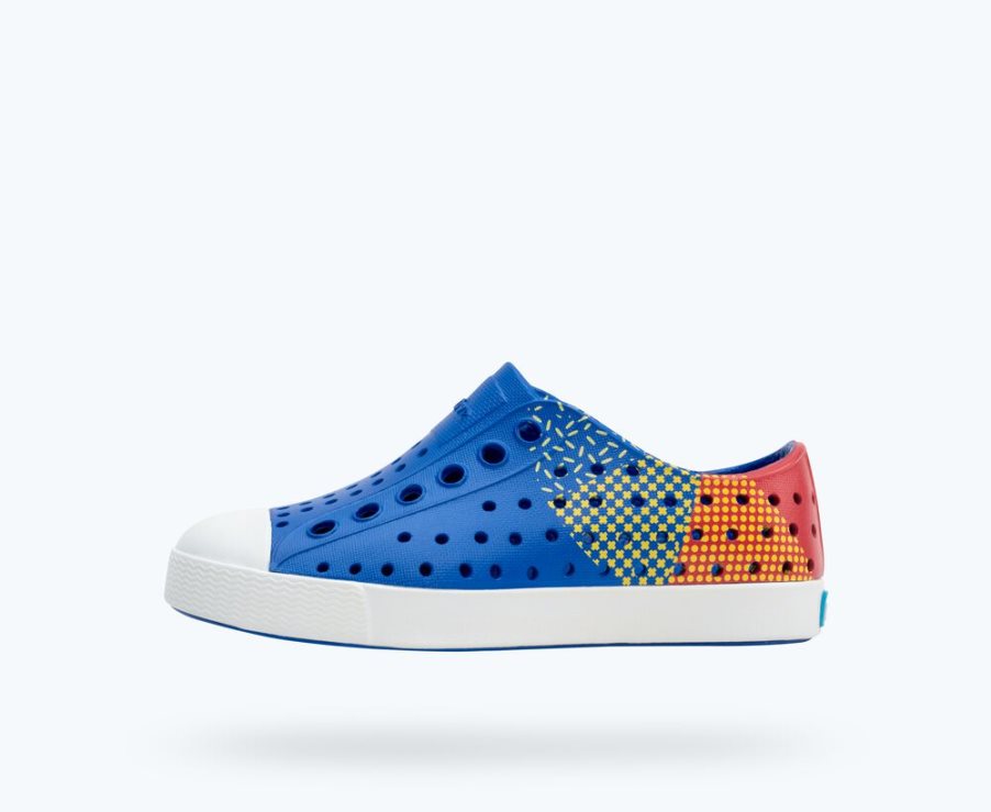 Native Jefferson Sugarlite Block Schuhe Mädchen Blau | JROKI302F