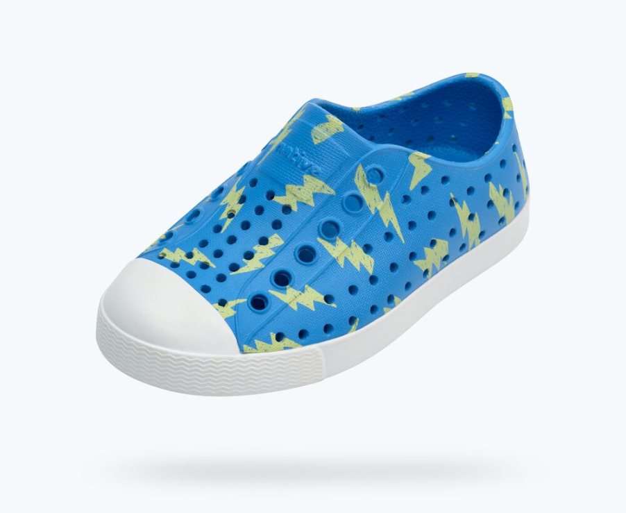 Native Jefferson Sugarlite Print Schuhe Jungen Blau | CTHJXC10F