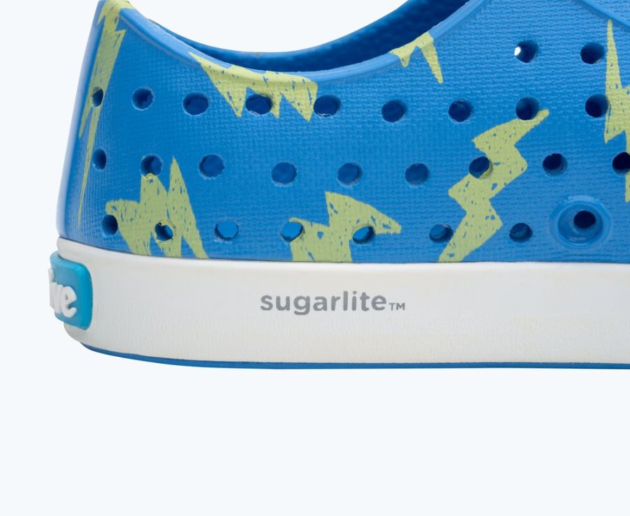 Native Jefferson Sugarlite Print Schuhe Jungen Blau | CTHJXC10F