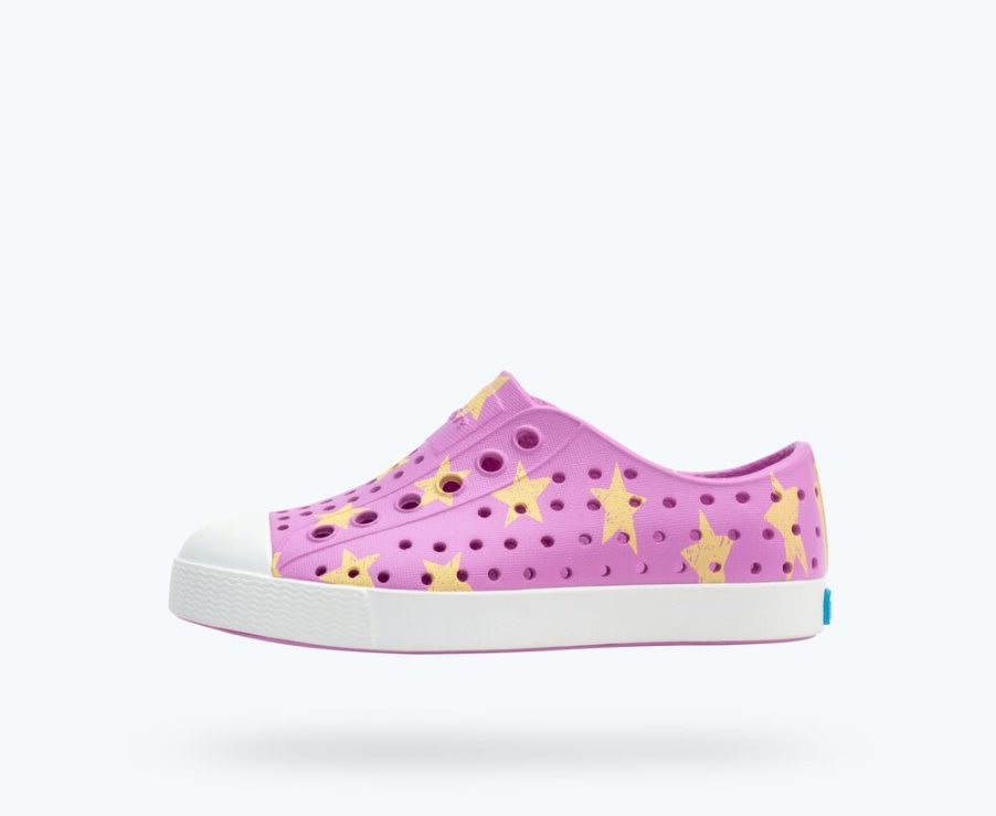 Native Jefferson Sugarlite Print Schuhe Mädchen Rosa | JOADW0821