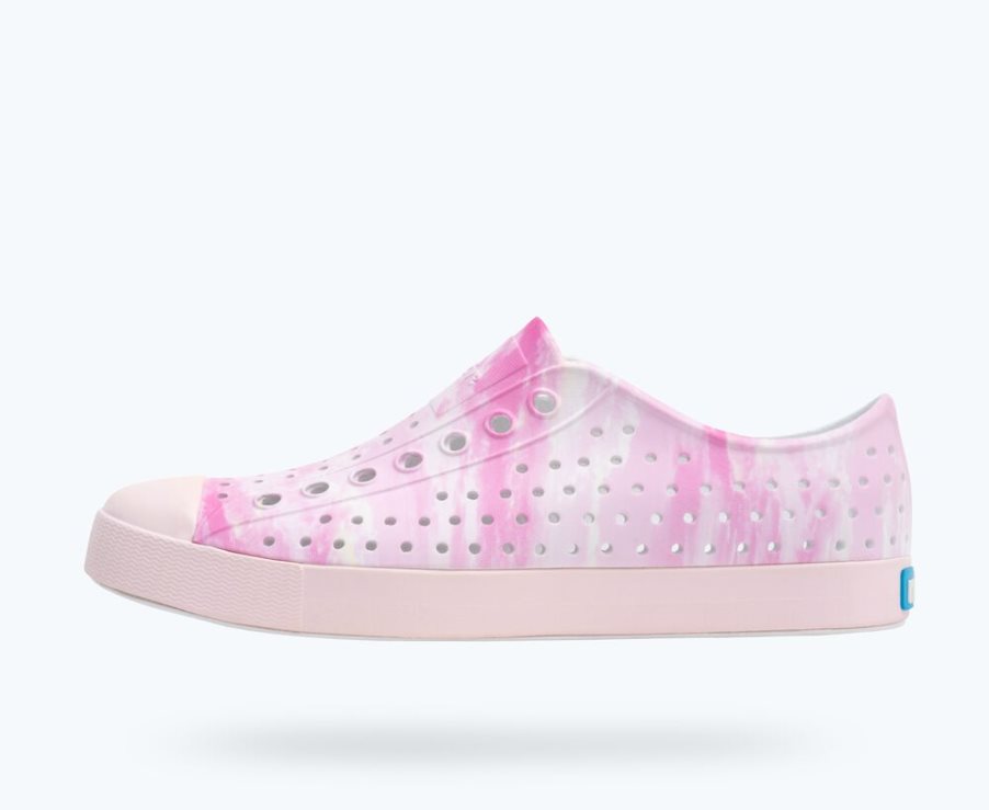 Native Jefferson Sugarlite Print Schuhe Damen Rosa | QWMIY3704