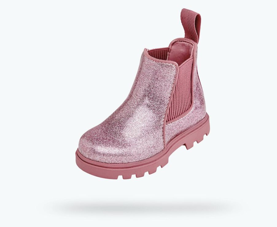 Native Kensington Treklite Glitter Stiefel Mädchen Rosa | 3MDOF1F24