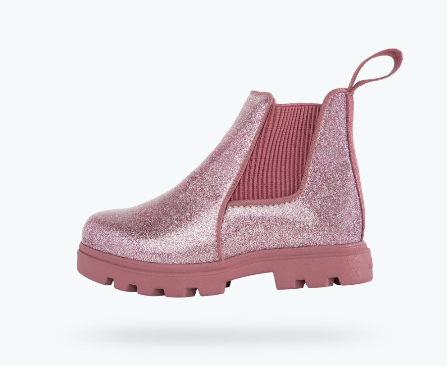 Native Kensington Treklite Glitter Stiefel Mädchen Rosa | 3MDOF1F24