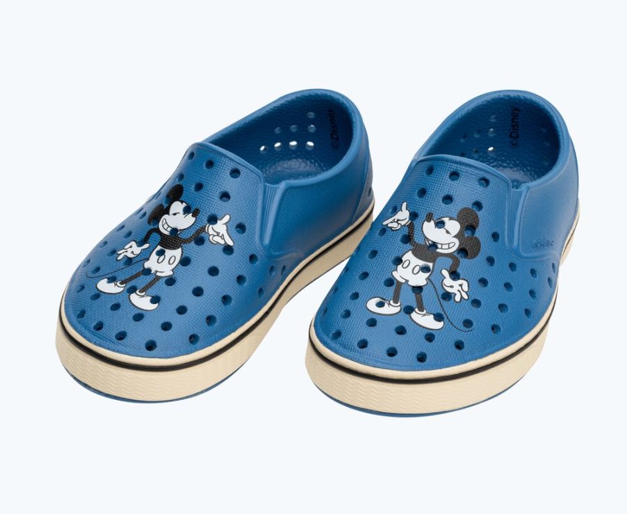 Native Miles Disney Print Mokassins Jungen Blau | H1IA28012