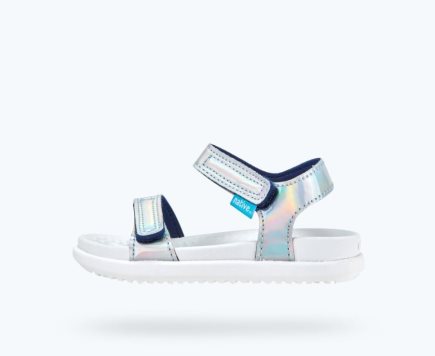 Native Charley Hologram Sandalen Jungen Silber | GO23I0829