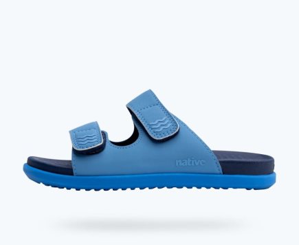 Native Frankie Sugarlite Sandalen Jungen Blau | 32RT12F1C