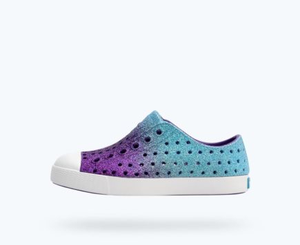 Native Jefferson Bling Schuhe Jungen Blau Lila | IK1HG39CF