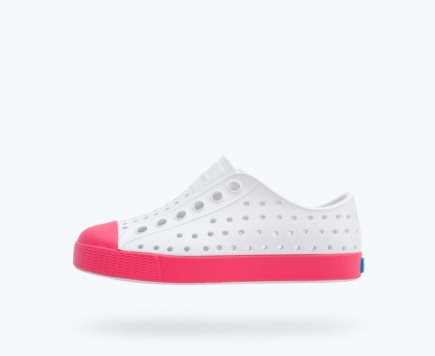 Native Jefferson Schuhe Jungen Weiß Rosa | T1ZK24192