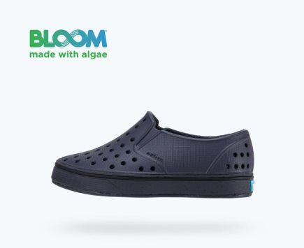 Native Miles Bloom Mokassins Jungen Dunkelgrau | UFTGM8930